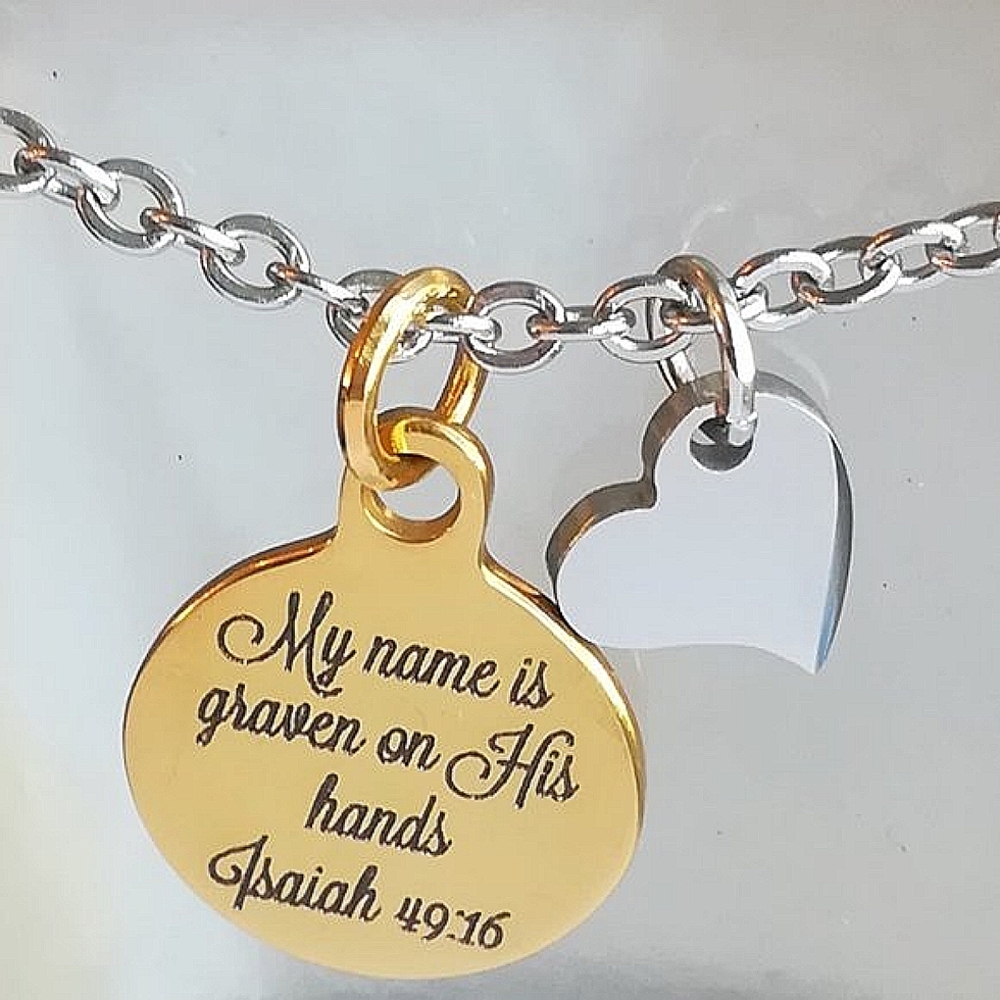Christian Bible Verse Scripture Necklace